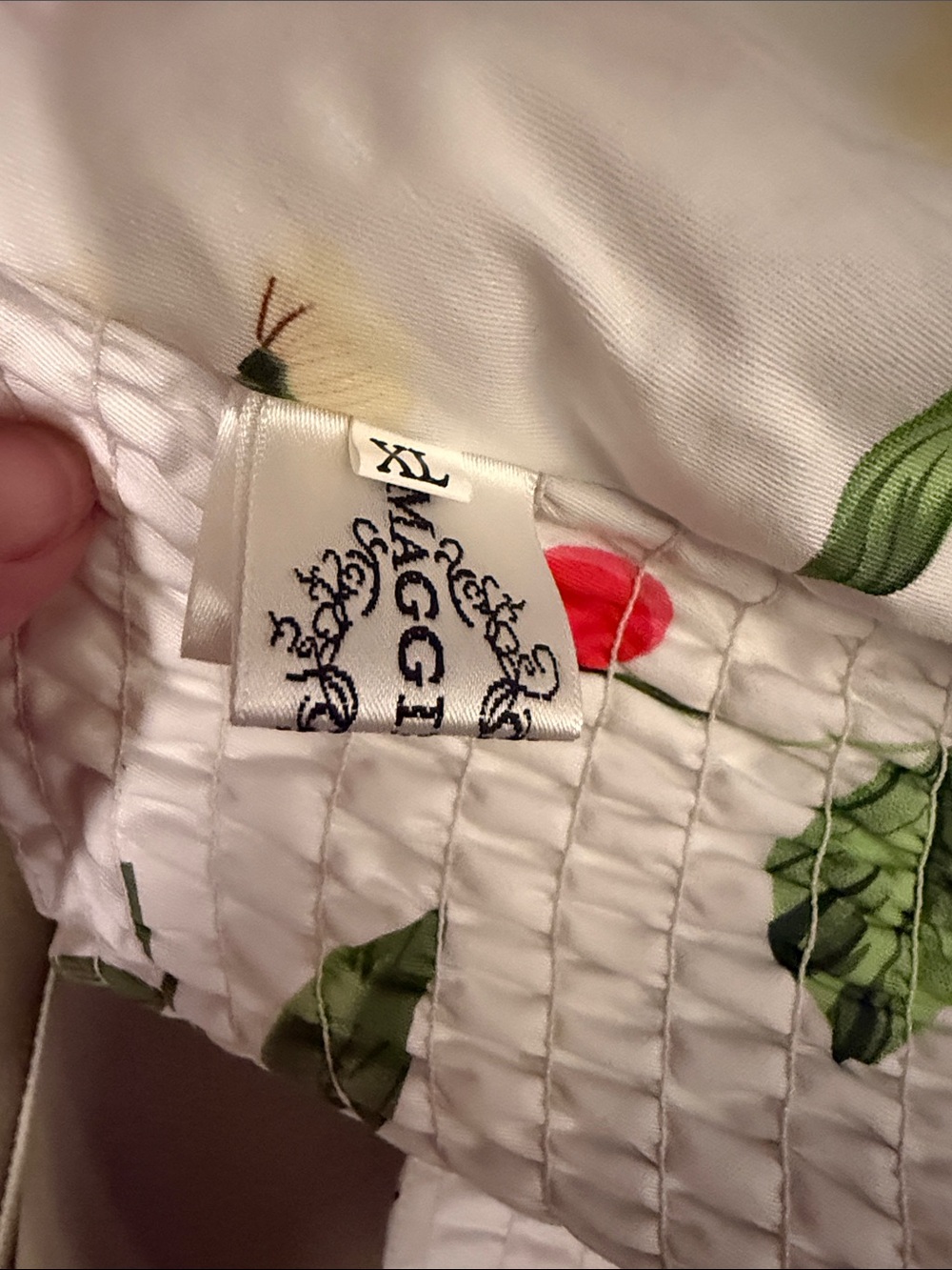 Maggie Tang White Halter Cherry Print Fit-and-Flare Dress - Picture 6 of 7